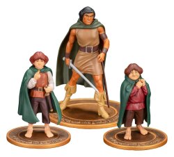 Der Herr der Ringe Animated Film PVC Figuren 3er-Pack Frodo, Aragorn, and Samwise