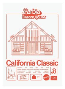 Barbie Kunstdruck California Classic DreamHouse Limited Edition