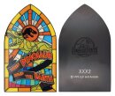 Jurassic Park Metallbarren Stained Glass Style Metal 11 cm