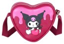 Sanrio Casual Heart Schultertasche Kuromi Cherry