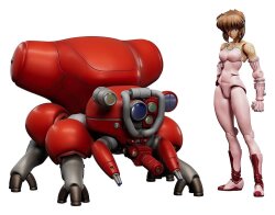 Ghost in the Shell PLAMAX minimum factory Plastic Model Kit Motoko Kusanagi mit Fuchikoma 8 cm