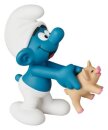Die Schlümpfe UDF Minifigur Schlumpf mit Schwein 8 cm