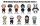 Jujutsu Kaisen 3D PVC-Taschenanhänger Serie 1 Display (24)