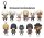 Assassins Creed 3D PVC-Taschenanhänger Serie 1 Display (24)