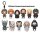 Der Herr der Ringe 3D PVC-Taschenanhänger Serie 2 Display (24)