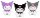 Hello Kitty Plüschfiguren Kuromi 16 cm Sortiment (12)