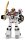 Power Rangers White Tigerzord Actionfigur 25 cm