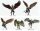 D&D Icons of the Realms Minifiguren Aarakocra-Schwarm 20 cm