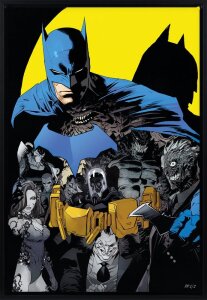 DC Comics Kunstdruck Batman #1 (High-Gloss Black Edition) 41 x 61 cm - ungerahmt