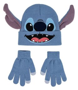Lilo & Stitch 2er-Set Beanie & Handschuhe Stitch