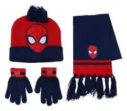 Marvel 3er-Set Beanie, Schal & Handschuhe Spider-Man