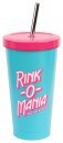 Stranger Things Becher mit Strohhalm Rink-O-Mania 550 ml
