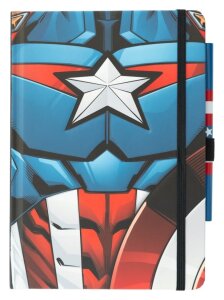 Marvel Captain America Premium Notizbuch mit Stift Uniform A5