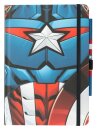 Marvel Captain America Premium Notizbuch mit Stift...