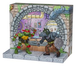 Teenage Mutant Ninja Turtles: Remastered Actionfiguren Raphael vs. Rocksteady