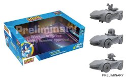 Sonic the Hedgehog Pull & Speed Auto mit Rückziehmotor Sonic Racing CrossWorlds - Pack of 3
