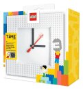 Lego Wanduhr Time by IQHK Weiß