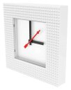 Lego Wanduhr Time by IQHK Weiß