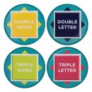 Scrabble Untersetzer 4er-Pack