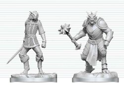 Dungeons & Dragons Nolzurs Marvelous Miniatures Miniatur unbemalt Drachengeborener Paladin & Drachengeborener Knappe 14 cm