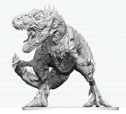 Dungeons & Dragons Nolzurs Marvelous Miniatures Miniatur unbemalt Tyrannosaurus Zombie 20 cm
