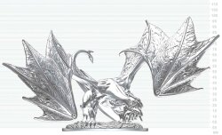 Dungeons & Dragons Nolzurs Marvelous Miniatures Miniatur unbemalt Junger Saphirdrache 20 cm
