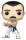 Queen POP! Rocks Vinyl Figur Freddie Mercury (white singlet) 9 cm