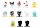 Sanrio Nanofigs Hello Kitty Minifiguren Blind Box Display (24)