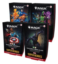 Magic the Gathering Marvel Super Heroes Commander Decks Umkarton (4) deutsch