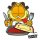 Garfield Ansteck-Pin Disco Garfield Lasagna Dinner 5 cm