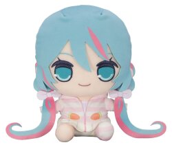 Hatsune Miku Kyurumaru Big Plüschfigur Rabbit Ear Hood Pajama 28 cm
