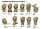 Marvel Groot 3D PVC-Taschenanhänger Serie 1 Blind Bag Display (24)
