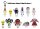 Rooster Fighter 3D PVC-Taschenanhänger Serie 1 Blind Bag Display (24)