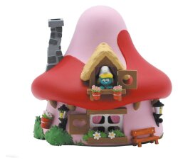 Die Schlümpfe: Spardose Mushroom House Smurfette 15 cm