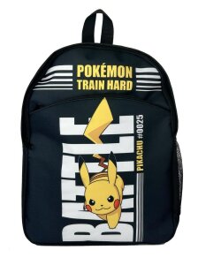Pokémon Rucksack Pokémon Train Hard Schwarz