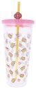 Pusheen Becher mit Strohhalm 700 ml