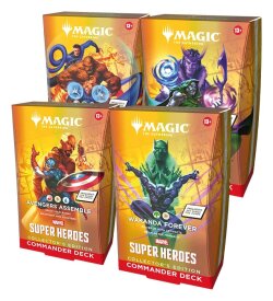 Magic the Gathering Marvel Super Heroes Collectors Edition Commander Decks Umkarton (4) englisch