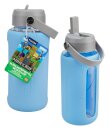 Minecraft Glas Trinkflasche mit Hülle