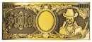One Piece Replik 10.000 World Berry Metall-Banknote 6 x 15 cm