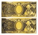 One Piece Replik 10.000 World Berry Metall-Banknote 6 x 15 cm