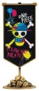 One Piece Replik Strohhutpiraten Metallbanner 11 x 6 cm