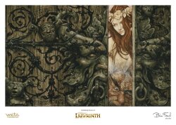 Die Reise ins Labyrinth Kunstdruck Sarah and Hoggle Navigate the Labyrinth Limitierte Auflage 30 x 42 cm