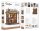 Miniature House Model Kit Antique Bookery of Kyoto 18 x 15 cm
