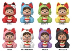 Monchhichi Rokimoto Figur Cup of Fun Lucky Cat Series 10 cm Blind Box Display (6)