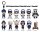 Jujutsu Kaisen 3D PVC-Taschenanhänger Serie 3 Blind Bag Display (24)