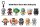 Marvel Secret Wars 3D PVC-Taschenanhänger Serie 1 Blind Bag Display (24)