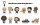 Fast & Furious 25th Anniversary 3D PVC-Taschenanhänger Serie 1 Blind Bag Display (24)