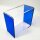 Evoretro Magnetische Acryl Display Case für ETB mit farbigen Seiten - Blau