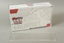 Evoretro Acryl Display Case für Pokemon 151 UPC Box und Mega Charizard X UPC Box 23 x 39 cm