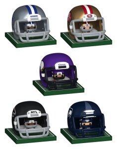 NFL Bitty POP! Helmets Vinyl Figuren NFC Series 1 Sortiment (12)